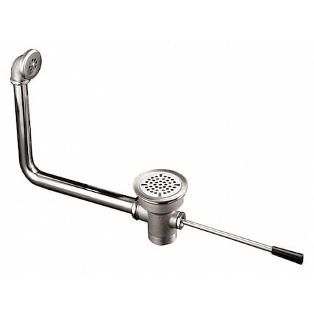 Flat Strainer Lever Handle Waste Drain with Overflow, 2