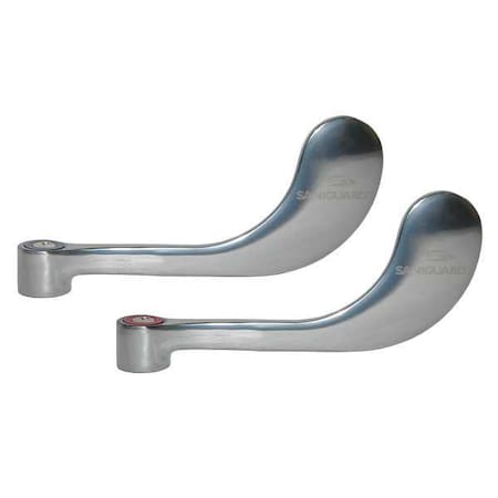 Retrofit Wrist Handle, 4 In, Saniguard, PR MPN:K94-0001-PR