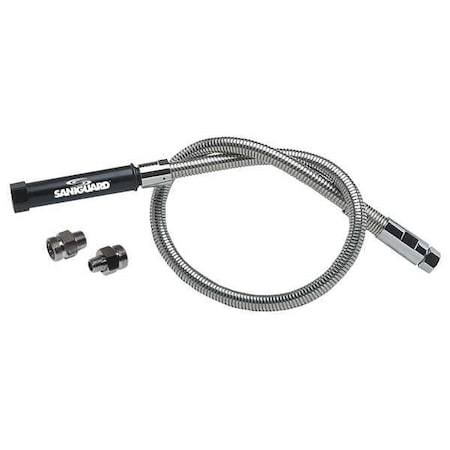 Pre-Rinse Hose w/Grip, SS, 3/4