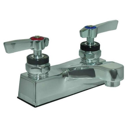 Bathroom Faucet Rigid Spout, Chrome Plated, 2 Holes, Blade Handle MPN:KL83-4104-CA1