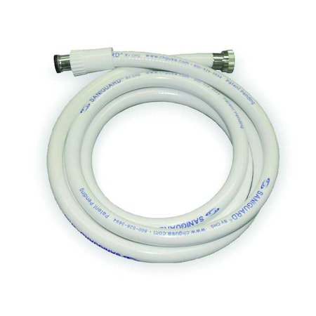 Wall Mount, Shower Hose, White Vinyl MPN:SS15-Y010-72