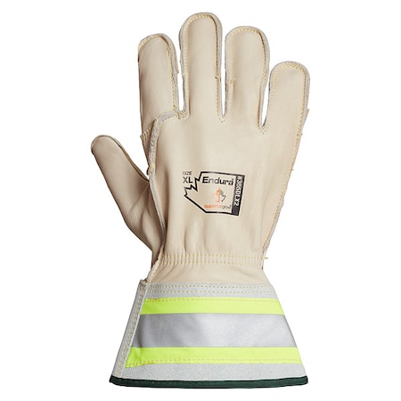 Leather Gloves, Horsehide, Gauntlet, White, M, 1 PR MPN:365DLX2-M