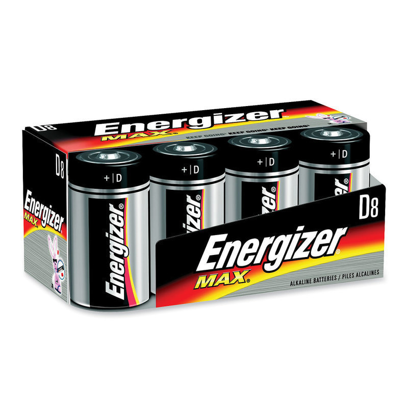 Energizer MAX Alkaline D Battery 8-Packs - For Multipurpose - D - 96 / Carton MPN:E95FP8CT