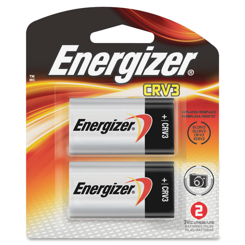 Energizer CRV3 Lithium Photo Battery 2-Packs - For Multipurpose - CRV3 - 3000 mAh - 3 V DC - 4 / Carton MPN:ELCRV3BP2CT Energizer CRV3 Lithium Photo Battery 2-Packs - For Multipurpose - CRV3 - 3000 mAh - 3 V DC - 4 / Carton MPN:ELCRV3BP2CT