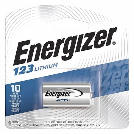Energizer 123 Batteries, 1 Pack - For Multipurpose - 1500 mAh - 3 V DC - 1-/ Box MPN:EL123APBP