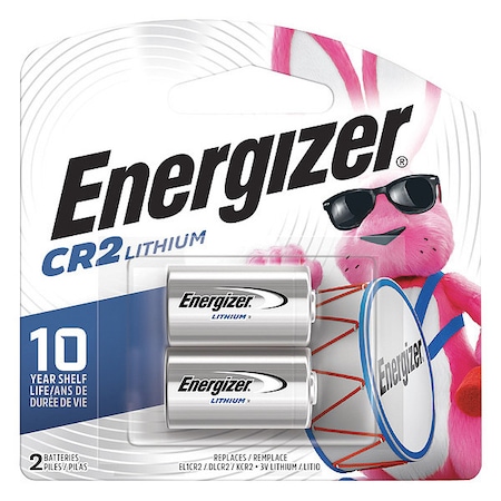 Lithium Battery, CR2 3V DC 2 PK MPN:EL1CR2BP2