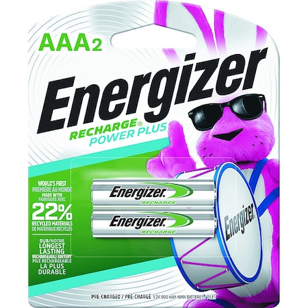 Precharged Recharg Battery, AAA, NiMh, PK2 MPN:NH12BP-2