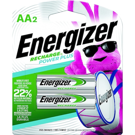 Precharged Recharg Battery, AA, NiMh, PK2 MPN:NH15BP-2