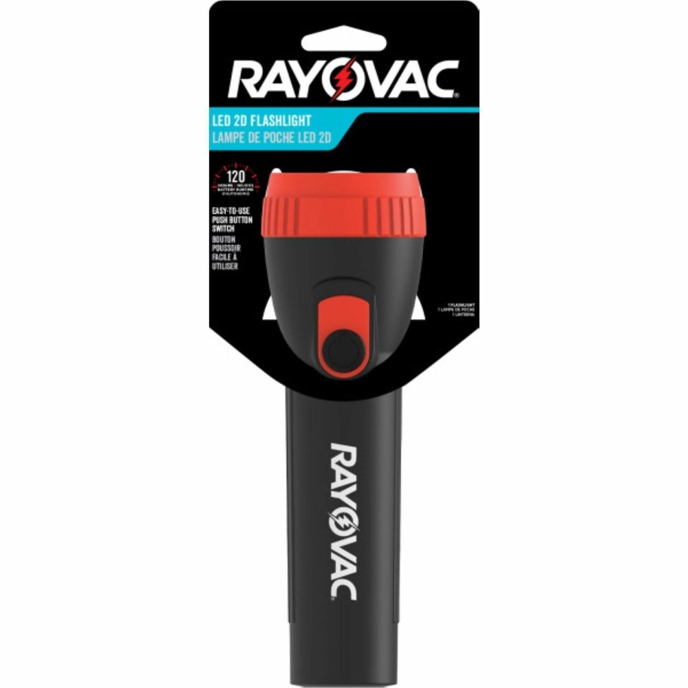 Rayovac Rayovac General Purpose LED Flashlight - LED - 2 - Battery - Black, Red - 1 Pack MPN:ROVLC1L2D1