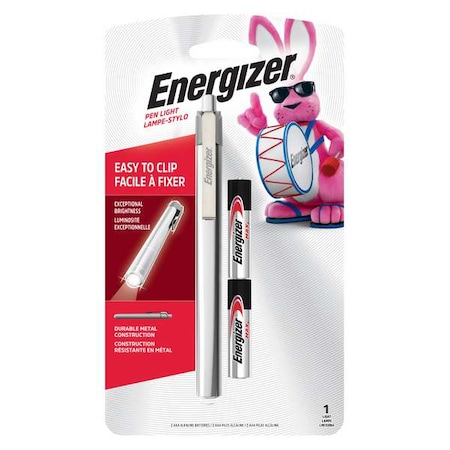 ENERGIZER LED 21 Lumens Silver Inspection Flashlight MPN:PLED23AEH