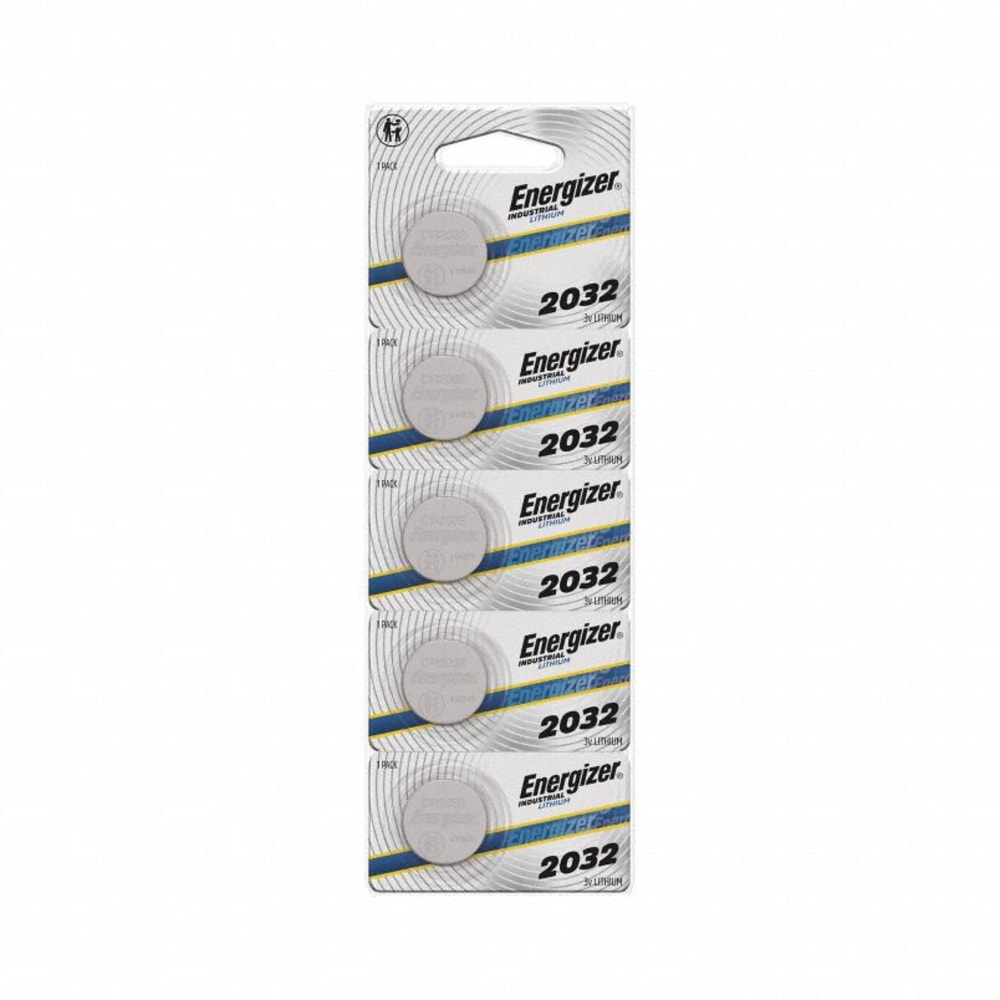 Energizer Industrial Lithium Batteries, 2032, Pack Of 5 Batteries, ECRN2032 MPN:ECRN2032