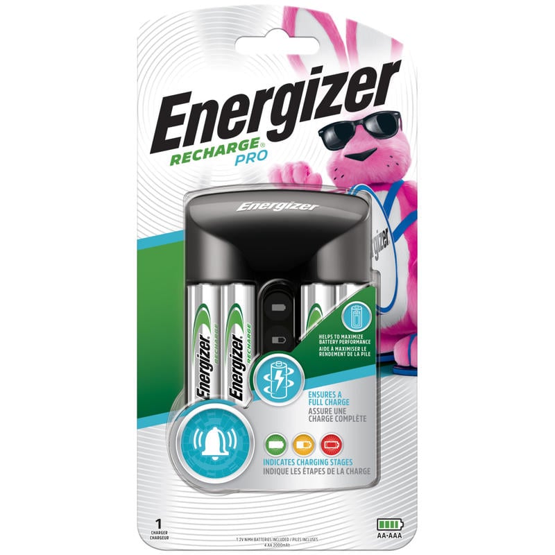 Energizer Pro Charger For NiMH AA And AAA Rechargeable Batteries, CHPROWB4 (Min Order Qty 2) MPN:CHRPROWB4