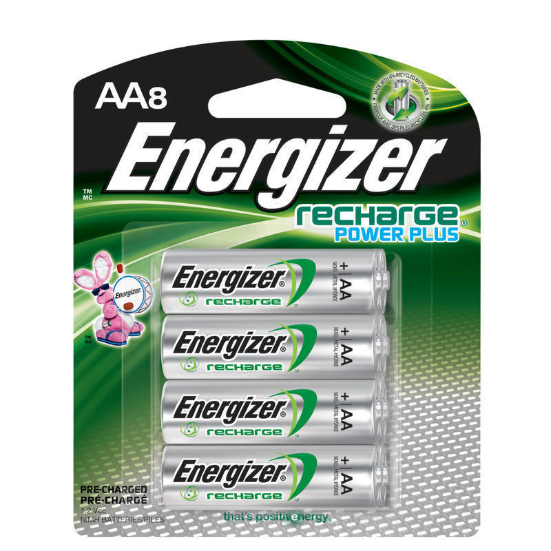 Energizer Rechargeable NiMH AA Batteries, Pack Of 8 (Min Order Qty 4) MPN:NH15BP-8