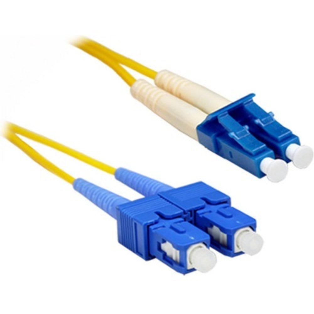 ENET 7M SC/LC Duplex Single-mode 9/125 OS1 or Better Yellow Fiber Patch Cable 7 meter SC-LC Individually Tested - Lifetime Warranty (Min Order Qty 4) MPN:SCLC-SM-7M-ENC