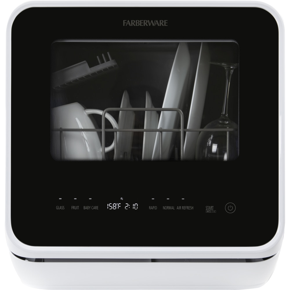 Farberware Professional FDW05AS Counter-Top Dishwasher, White/Matte Black MPN:FDW05ASBWHA