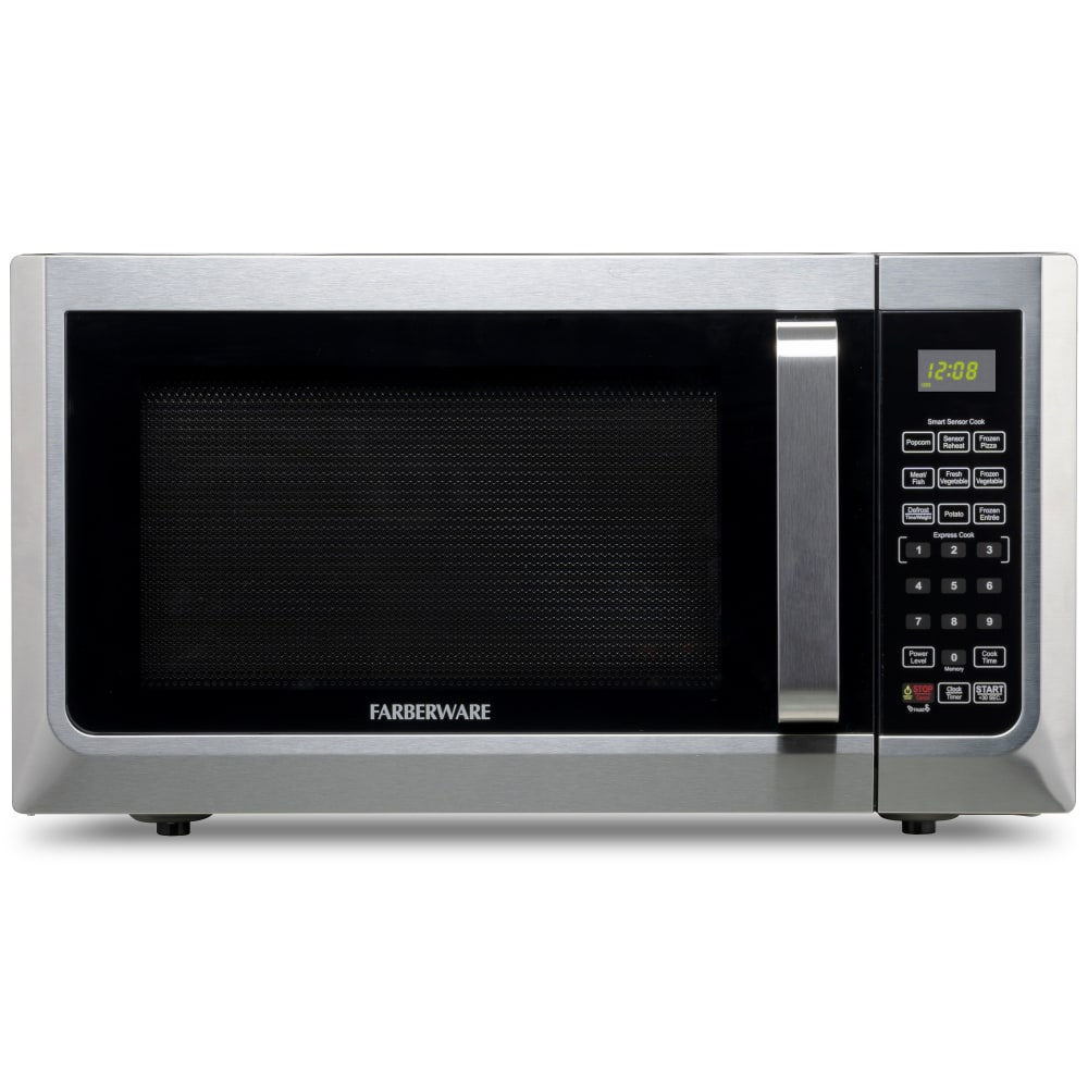 Farberware Professional 1.3 Cu. Ft. Microwave Oven, Silver/Black MPN:FMG13SS
