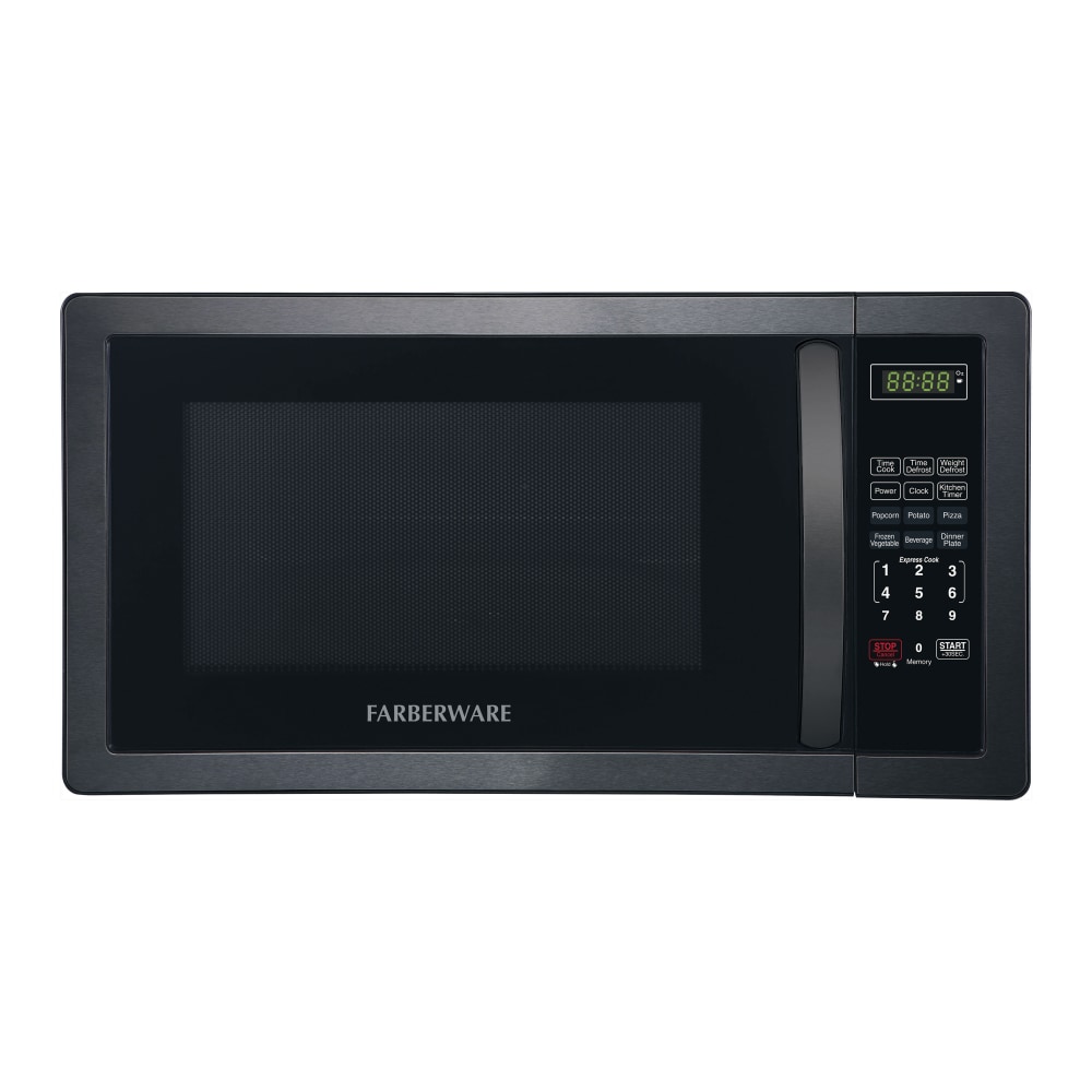 Farberware Classic 1.1 Cu Ft Countertop Microwave, Black/Stainless Steel MPN:FMO11AHTBSB
