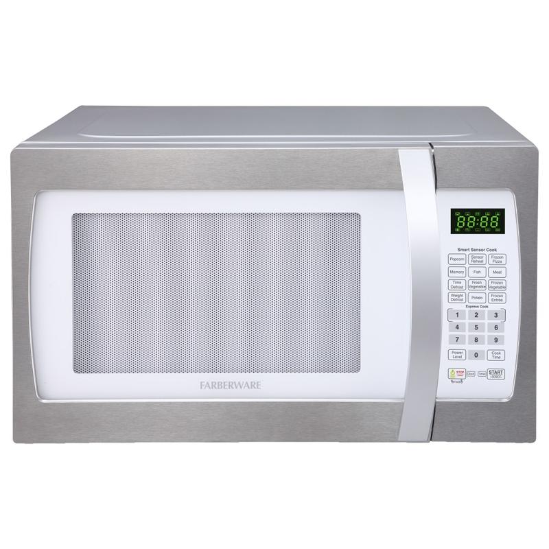 Farberware Professional 1.3 Cu. Ft. 1100-Watt Microwave Oven, White/Platinum MPN:FMO13AHTPLE