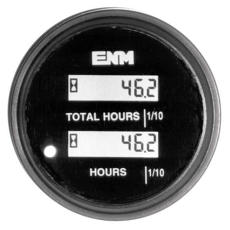 DC Hour Meter, LCD, Round, Resettable MPN:PT1210F0