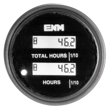 Hour Meter, LCD, 80-265 VAC, Flush Mount MPN:PT1210G0