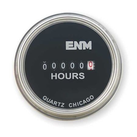 Hour Meter, Electrical, Flush Round, SS MPN:T40A4507