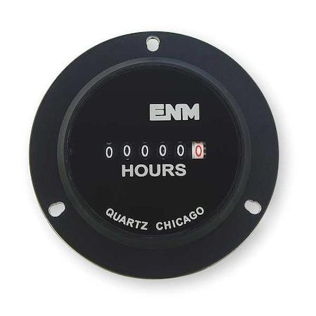 DC Hour Meter, 6 Digit, Round, 10-80VDC MPN:T40B45