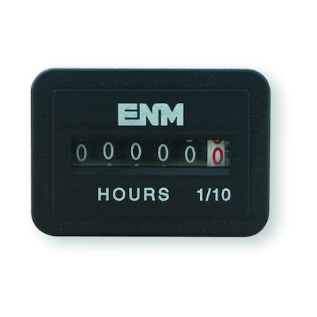 DC Hour Meter, 6-Digit, Flush Rectangular MPN:T41D45