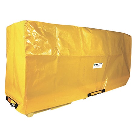 Tarp Cover, 99 1/2 in x 30 3/4 in x 43 in, 43 in, Yellow, HDPE MPN:5102-TARP