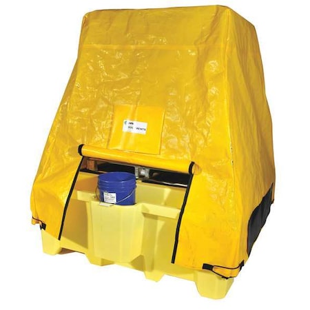 Tarp Cover, 76 in x 80 in x 73 3/4 in, 73 3/4 in, Yellow, HDPE MPN:5469-TARP