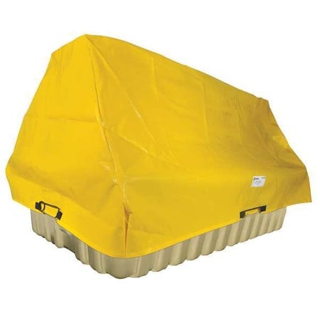 Tarp Cover, 115 in x 75 in x 95 in, 95 in, Yellow, HDPE MPN:5480-TARP