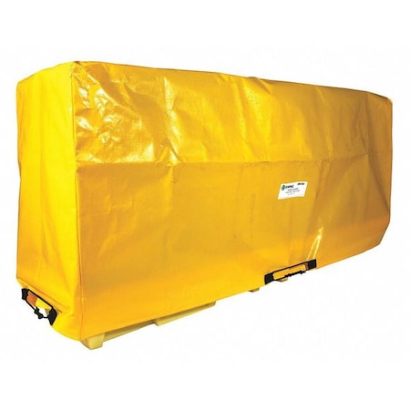 Tarp Cover, 114 in x 59 in x 58 in, 58 in, Yellow, Polyethylene MPN:5482-TARP