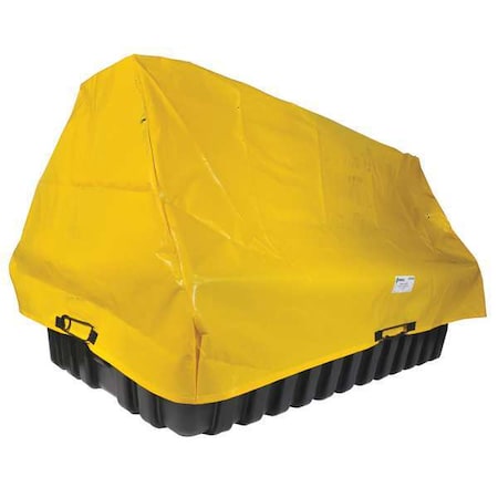 Tarp Cover, 115 in x 75 in x 50 1/2 in, 50 1/2 in, Yellow, HDPE MPN:5550-TARP