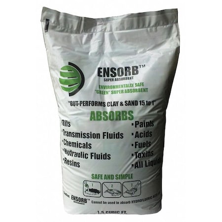 Granular Sorbent, Perlite, 9 gal Volume Absorbed per Pkg., 11 lb lb, Bag, Not Applicable MPN:ENP D225