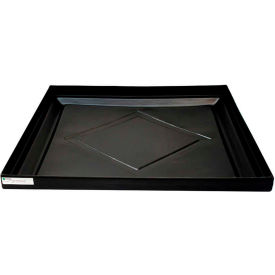 ENPAC® Black Diamond 5004-BK 4-Drum Econo Spill Shell™ - 51 x 47 x 5 - 36 Gallon Cap. 5004-BK
