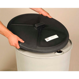 ENPAC® Poly Drum Topper™ 3065-BK Black Open or Closed Head Drum Cover 3065-BK