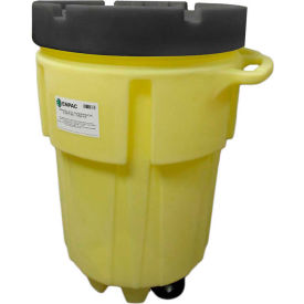 ENPAC® 1199-YE Wheeled Poly-SpillPack Drum - 95 Gallon Capacity Yellow with Black Easy-Off Lid 1199-YE