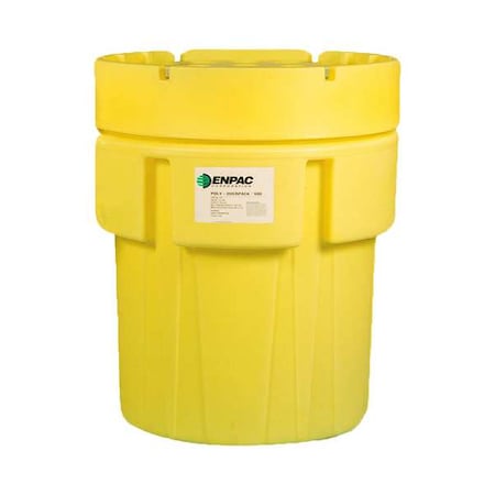 Open Head Salvage Drum, Polyethylene, 600 gal, Unlined, Yellow MPN:1051-YE