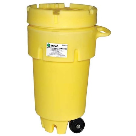 Open Head Salvage Drum, Polyethylene, 50 gal, Unlined, Yellow MPN:1259-YE