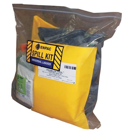 Vehicle Spill Kit, 25 gal Volume Absorbed per Kit, 25 gal Capacity, Bag, Clear, 21 MPN:13-ELHT-O
