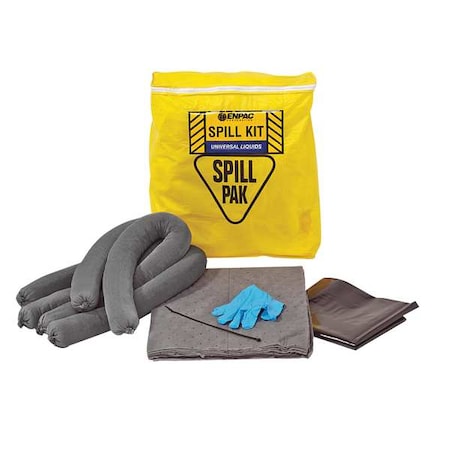 Spill Kit, 5 gal Volume Absorbed per Kit, 5 gal Capacity, Bag, Yellow, 22 MPN:13-SP2O