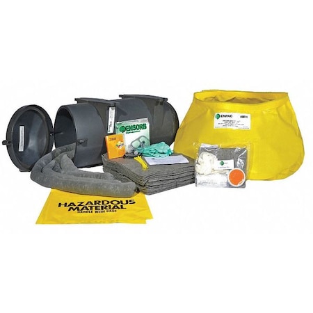 Vehicle Spill Kit, 110 gal Volume Absorbed per Kit, 110 gal Capacity, Wall Mounted Container, 38 MPN:13-TWSK-O