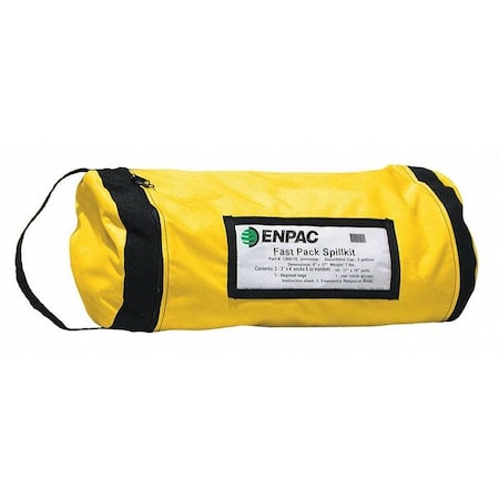 Vehicle Spill Kit, 5 gal Volume Absorbed per Kit, 5 gal Capacity, Bag, Yellow, 18 MPN:1302-YE