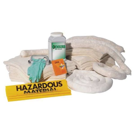 Spill Kit Refill, 23 gal Volume Absorbed per Kit, 23 gal Capacity, Refill, Brown, 66 MPN:1332-RF