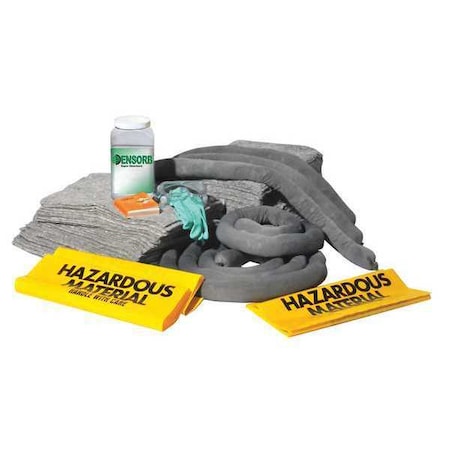 Spill Kit Refill, 62 gal Volume Absorbed per Kit, 62 gal Capacity, Refill, Brown, 144 MPN:1390-RF