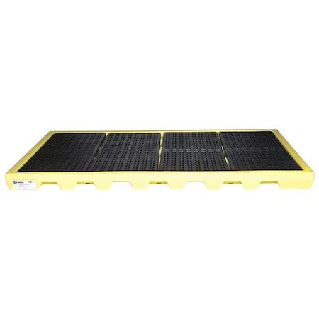 Spill Deck, 102 gal Spill Capacity, 8 Drums, 16, 000 lb Load Capacity, High Density Polyethylene MPN:5110-YE