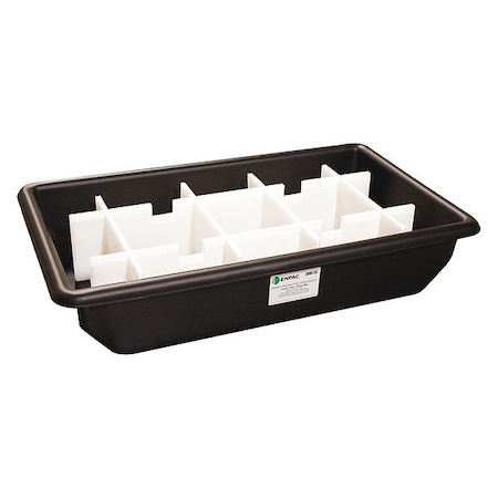 Spill Pallet, 75 gal Spill Capacity, 2 Drums, 2, 000 lb Load Capacity, High Density Polyethylene MPN:5393-BK