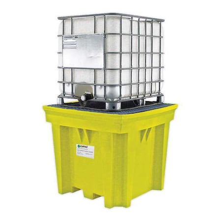 Spill Pallet, 330 gal Spill Capacity, Not Applicable Drums, 3, 000 lb Load Capacity, HDPE MPN:5460-YE-D