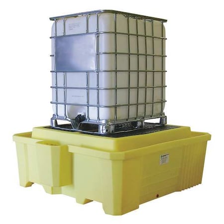 Spill Pallet, 385 gal Spill Capacity, Not Applicable Drums, 8, 000 lb Load Capacity, Polyethylene MPN:5469-YE