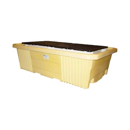 Spill Pallet, 750 gal Spill Capacity, Not Applicable Drums, 8, 000 lb Load Capacity, HDPE MPN:5480-YE