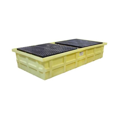 Spill Pallet, 385 gal Spill Capacity, Not Applicable Drums, 8, 000 lb Load Capacity, HDPE MPN:5482-YE